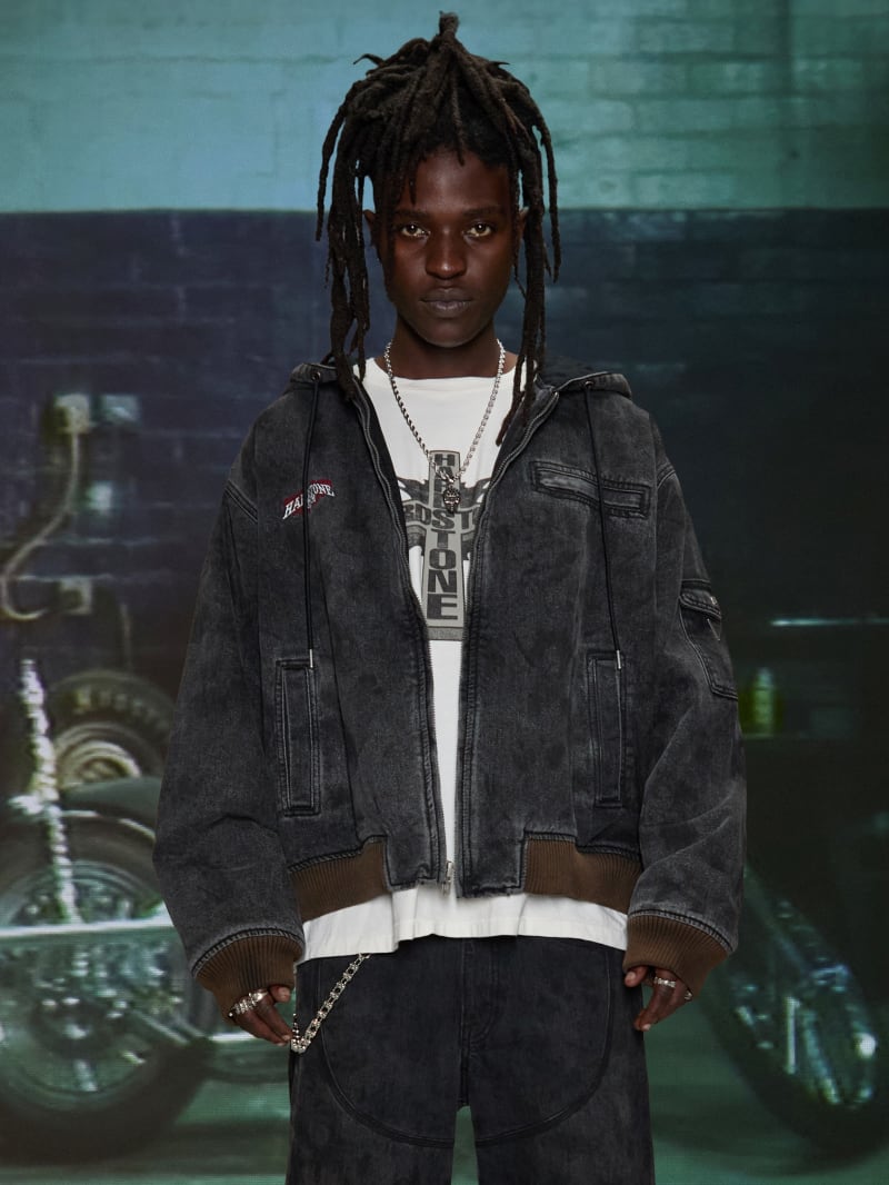 GUESS® HARDSTONE Denim Hooded Jacket