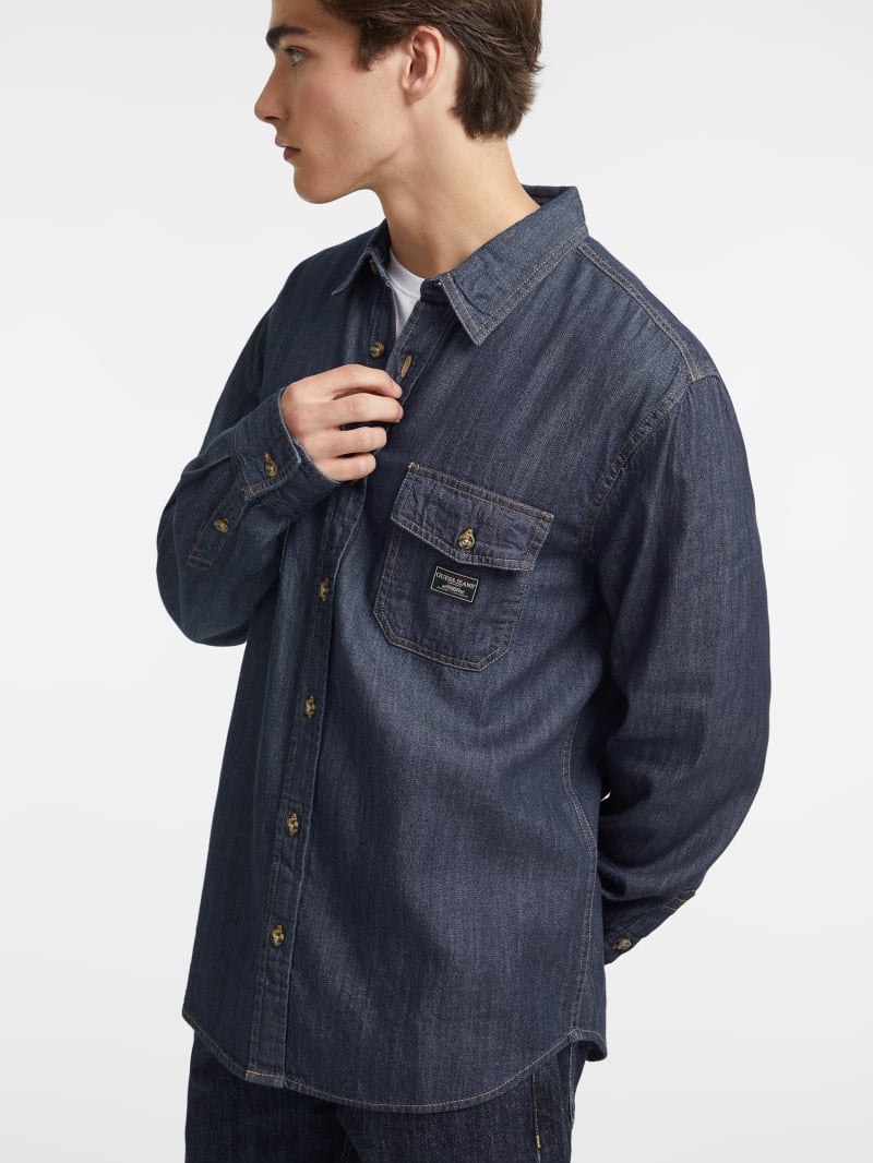 Classic Long Sleeve Denim Shirt