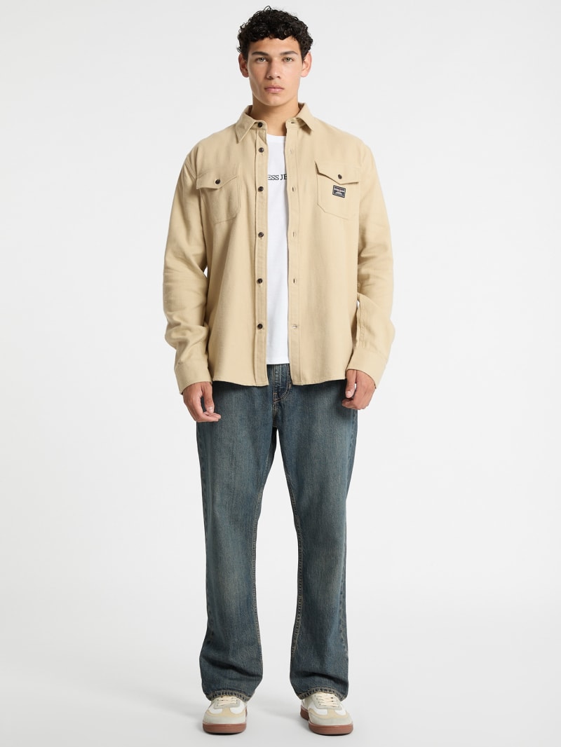 Plaid Long-Sleeve Pocket Shirt | GUESS