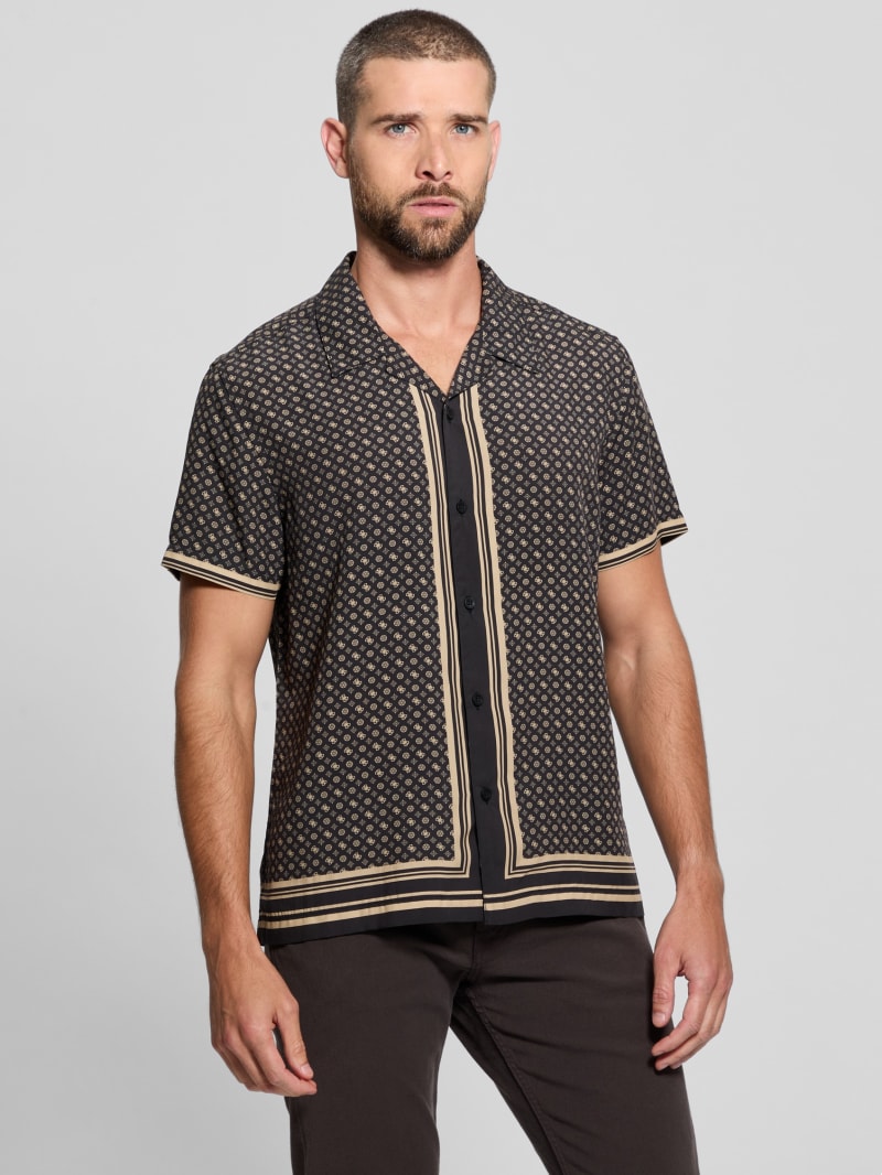 最安 Wayco Sateen GUESS | Shirt Peony シャツ/ブラウス(半袖/袖なし)
