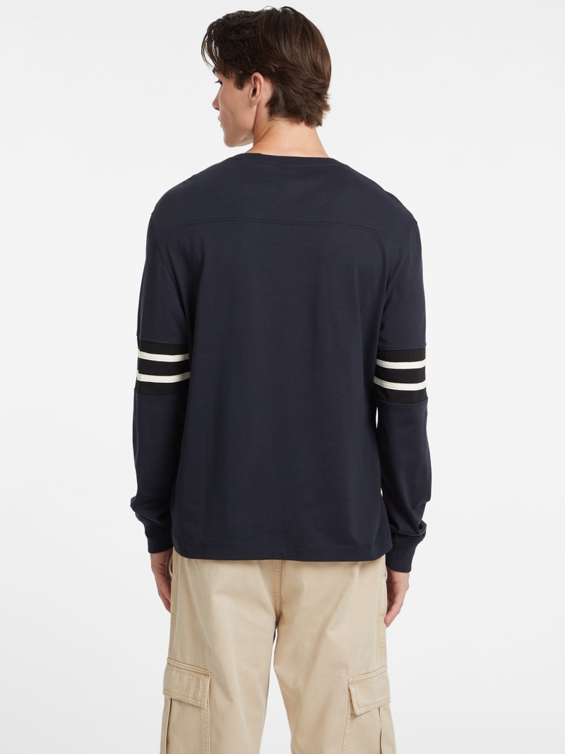 Number 81 Striped Long Sleeve Tee GUESS Canada