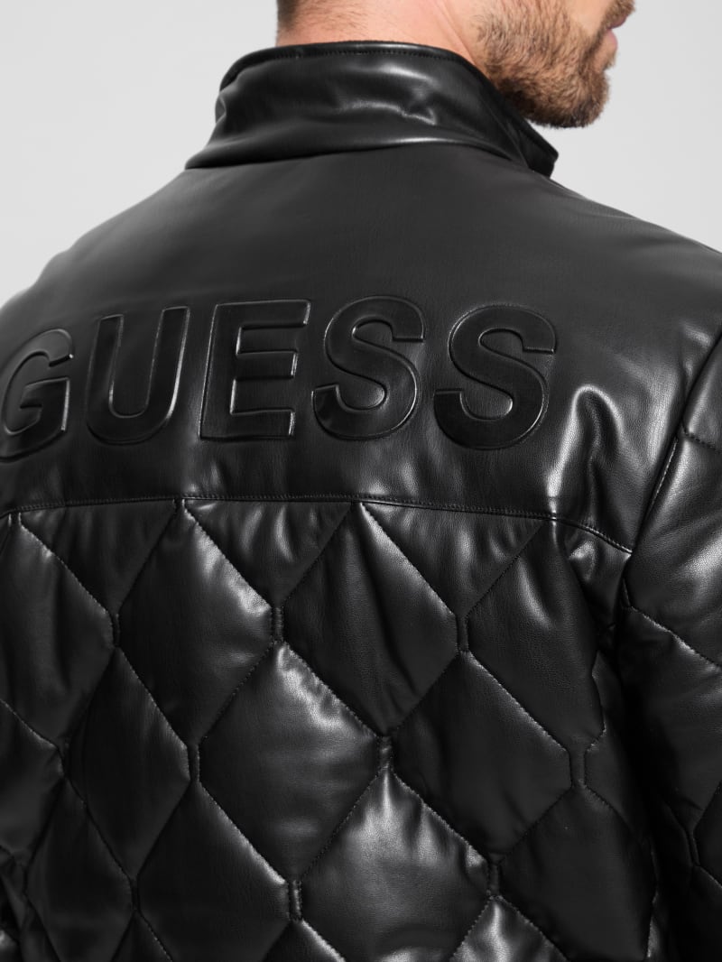 Quilted Faux-Leather Jacket | GUESS