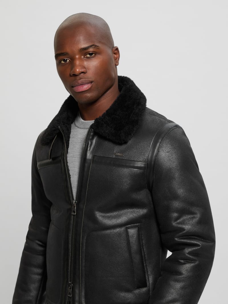 Guess men's aviator jacket clearance