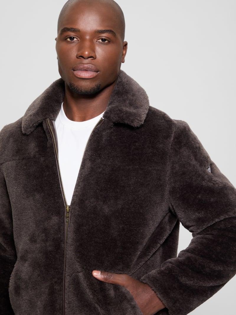 GUESS Eco Teddy Sherpa Jacket