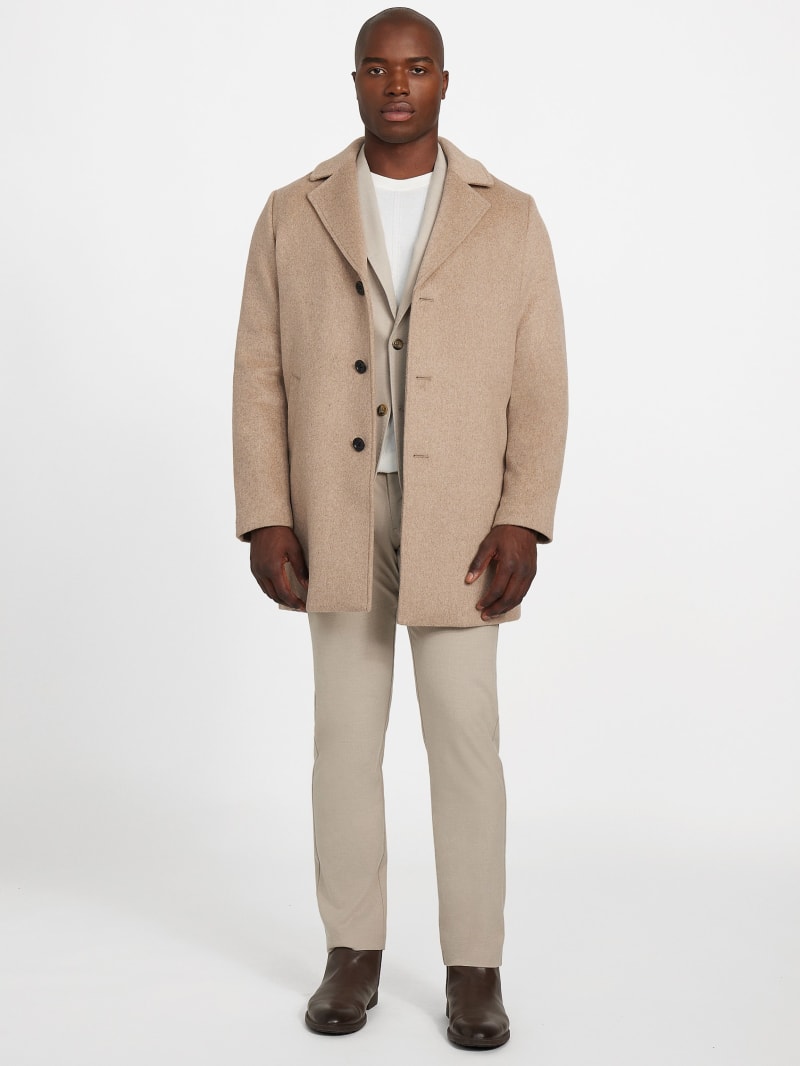 Eco Wool-Blend Fitted Coat