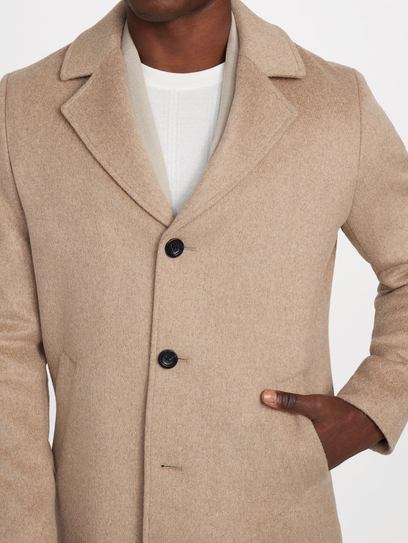 Eco Wool-Blend Fitted Coat
