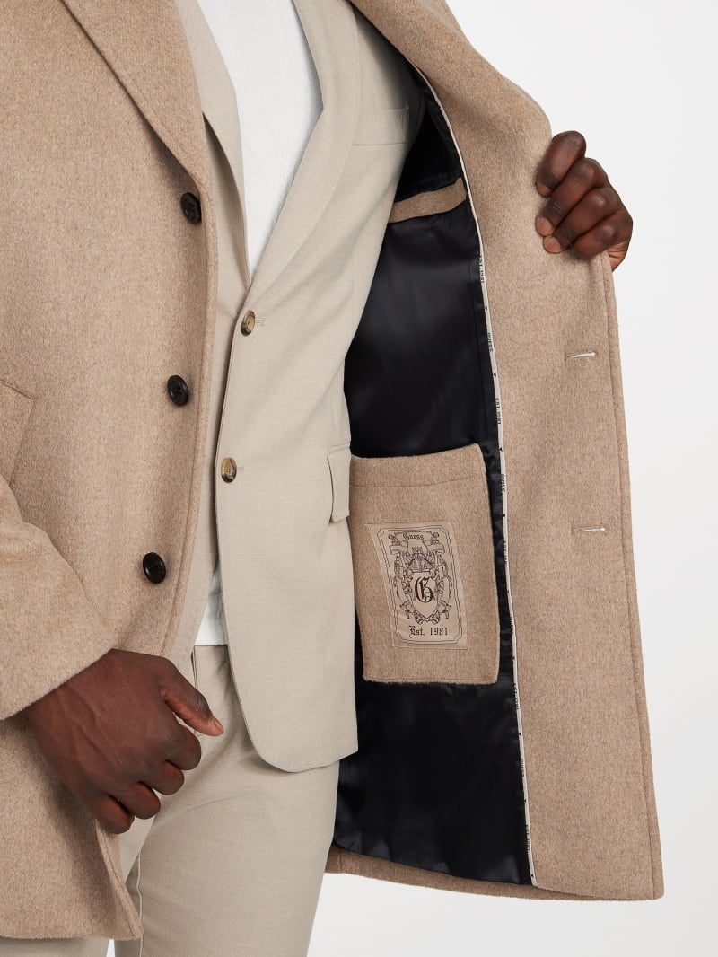 Eco Wool-Blend Fitted Coat
