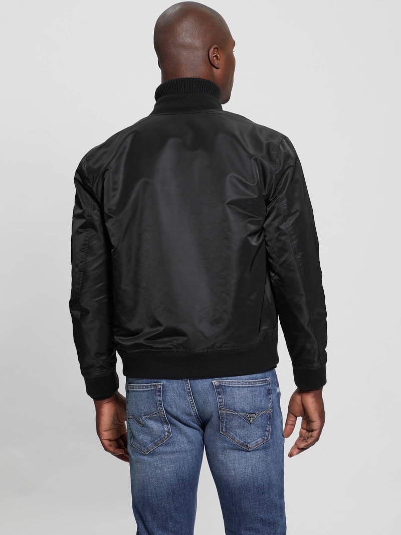 Ace Satin Flight Jacket | GUESS