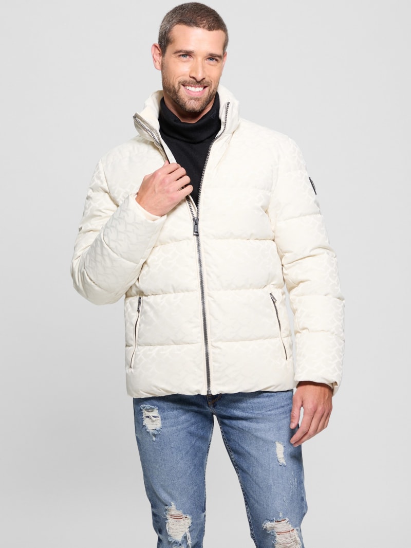 Eco Monogram Puffer Jacket GUESS Canada