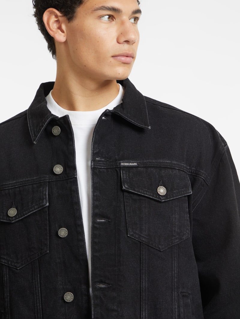 Guess denim trucker jacket hotsell