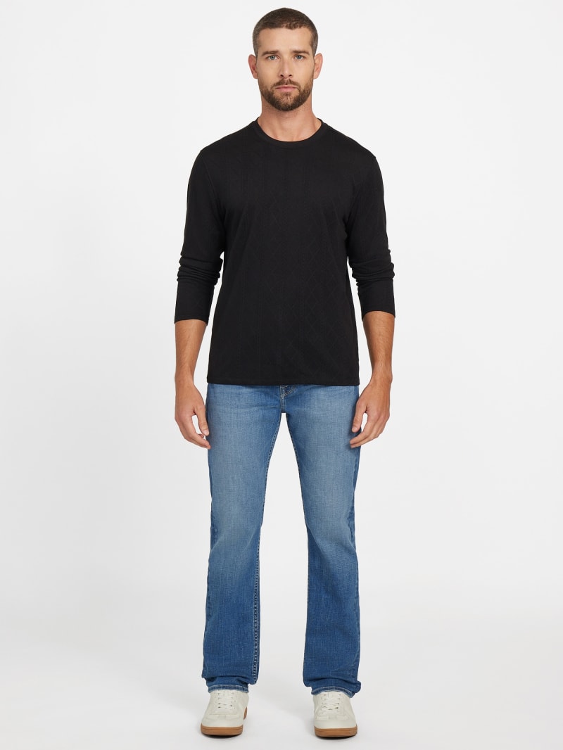 Textured Knit Long-Sleeve Top - thumbnail 2