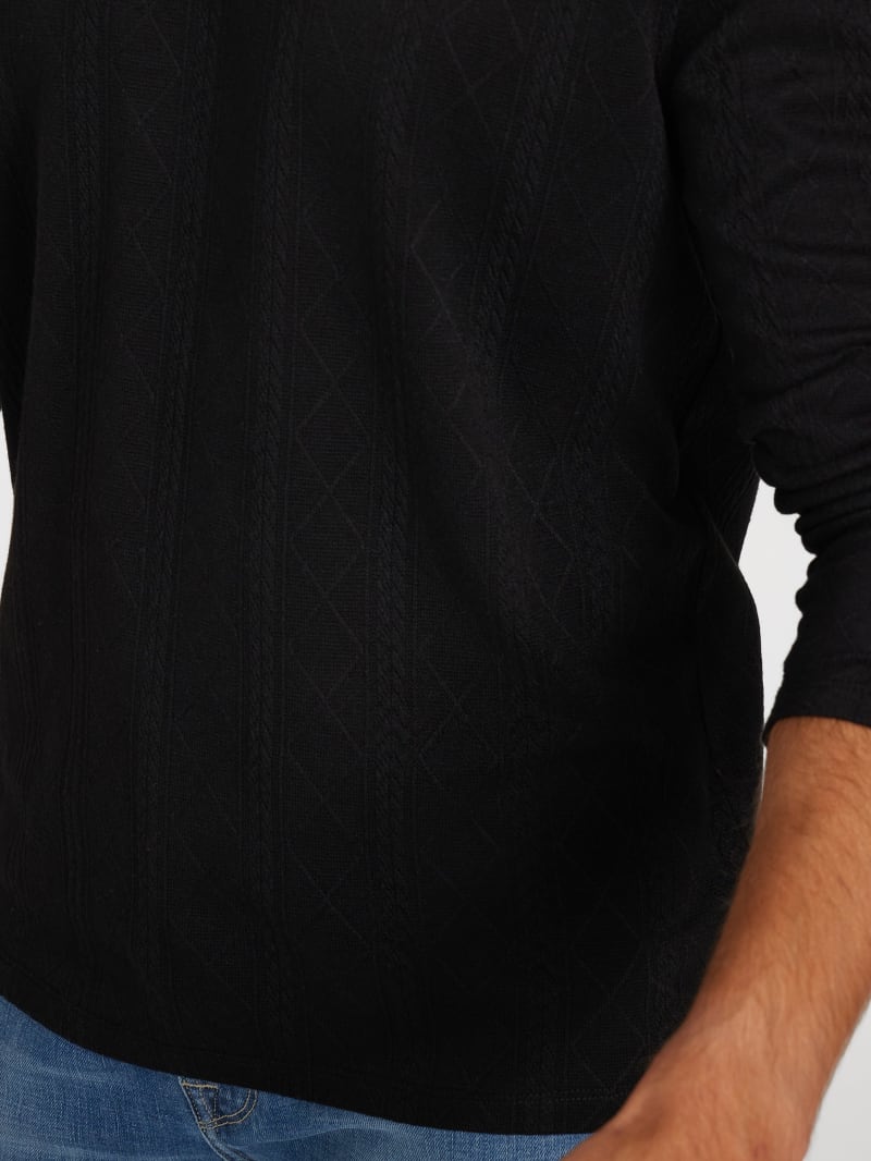 Textured Knit Long-Sleeve Top - thumbnail 5