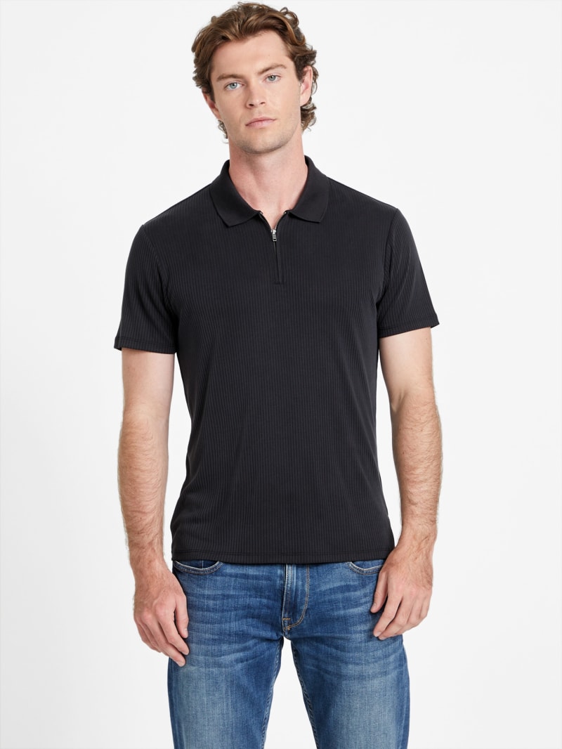 Union Rib Knit Polo | GUESS