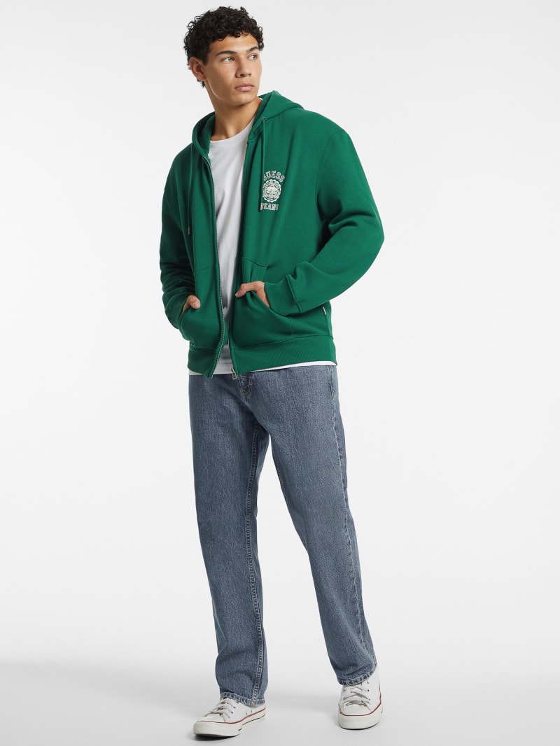 超人気高品質 Logo Stamp Zip-Up GUESS | Hoodie ウォーキング・ランニングウェア