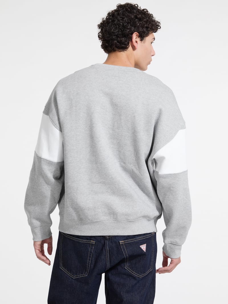 Horizontal Stripe Crewneck Sweatshirt