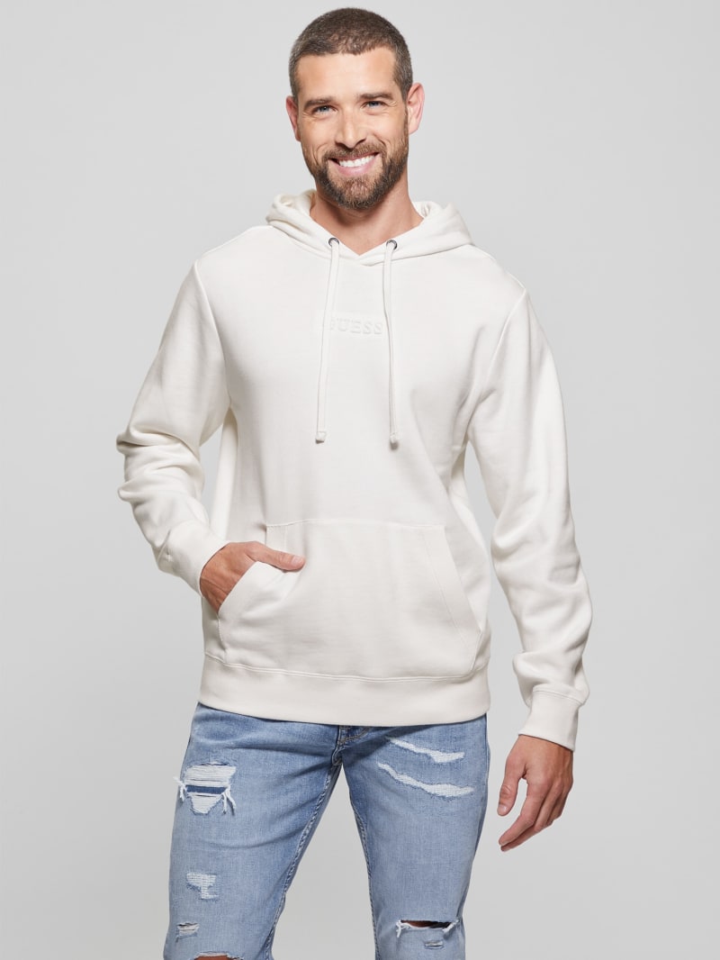 Guess roy logo pullover hoodie online