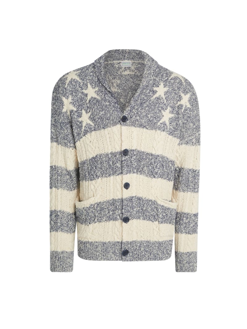 GUESS® american cable knit cardigan