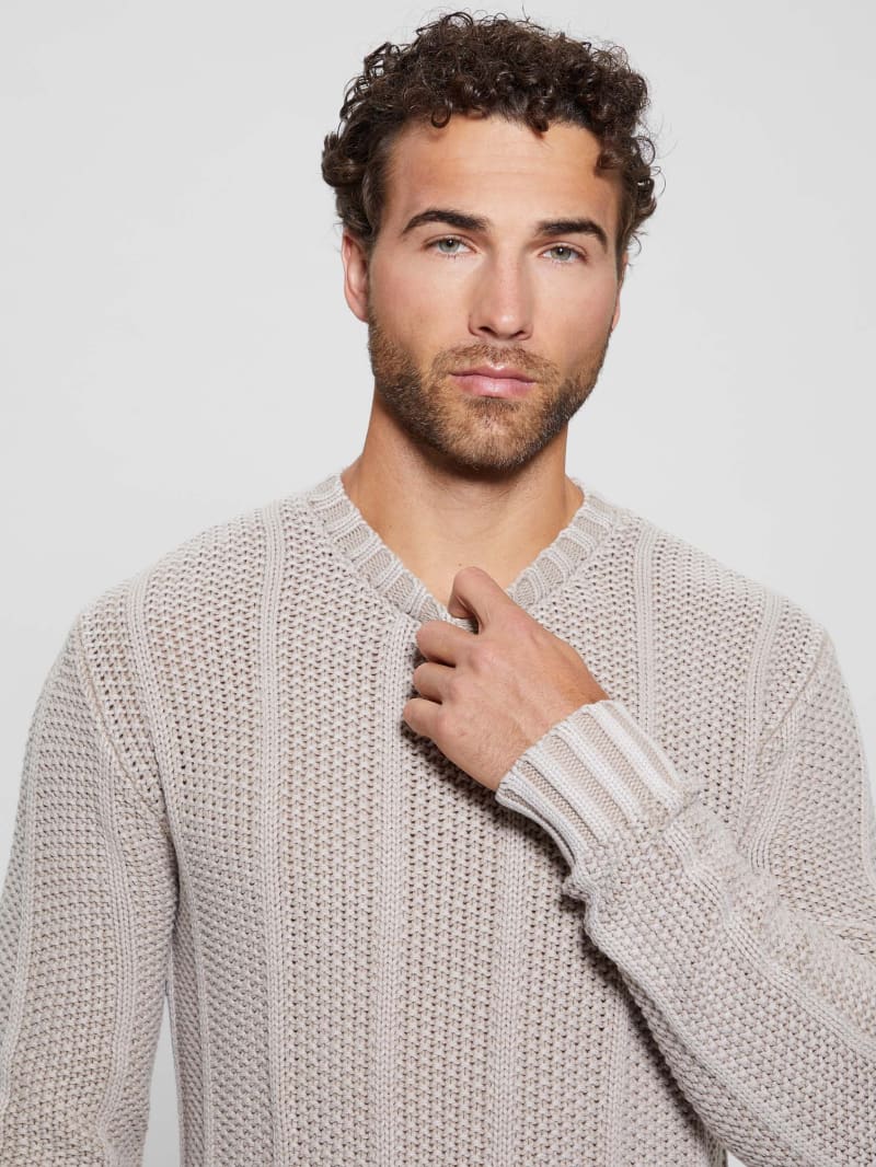 Eli Treated Stitched Sweater - thumbnail 5