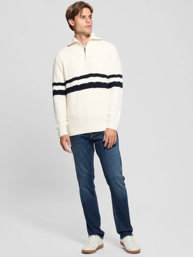 ニット・セーター IONSEOUL Trucy summer collar half knit JE262 Eco Elric Half-Zip Turtleneck Sweater | GUESS Canada