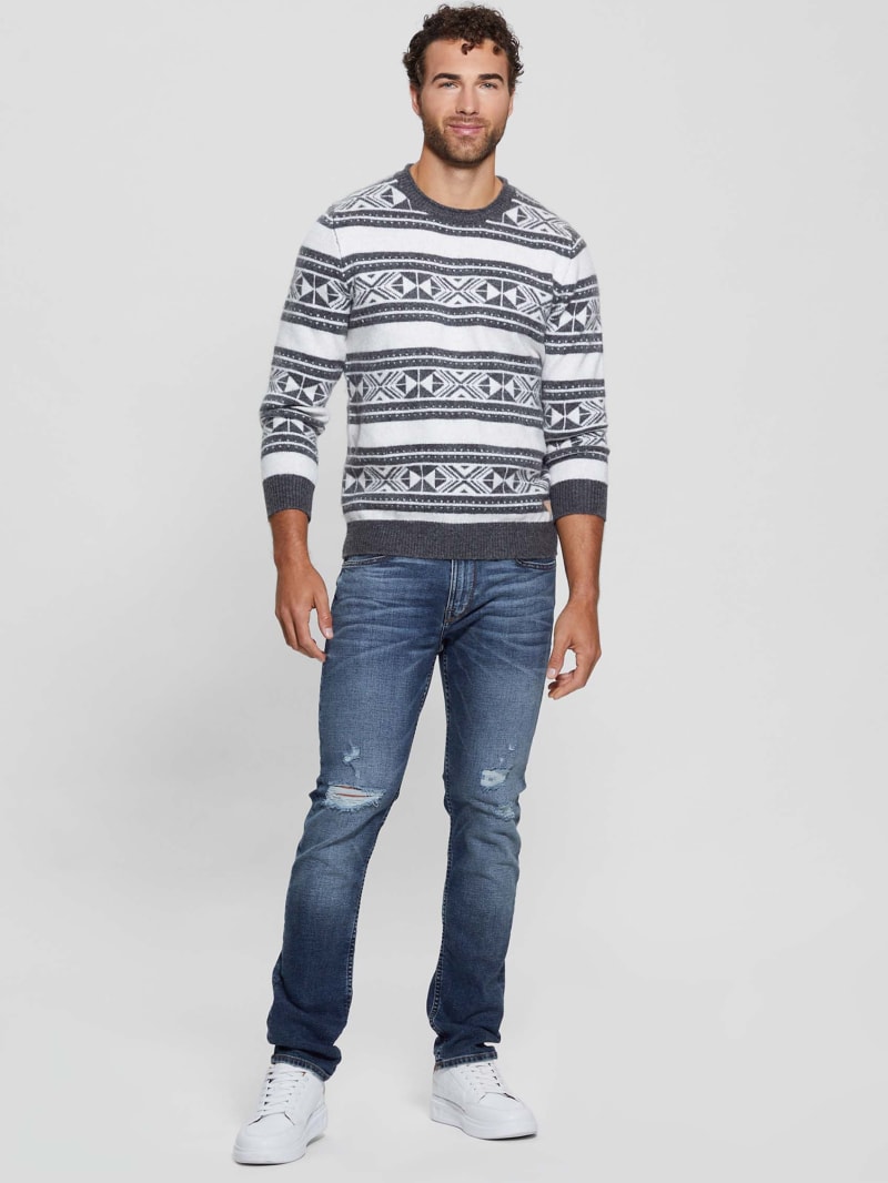 Eco Ezekiel Jacquard Sweater | GUESS Eco Ezekiel Jacquard Sweater | GUESS