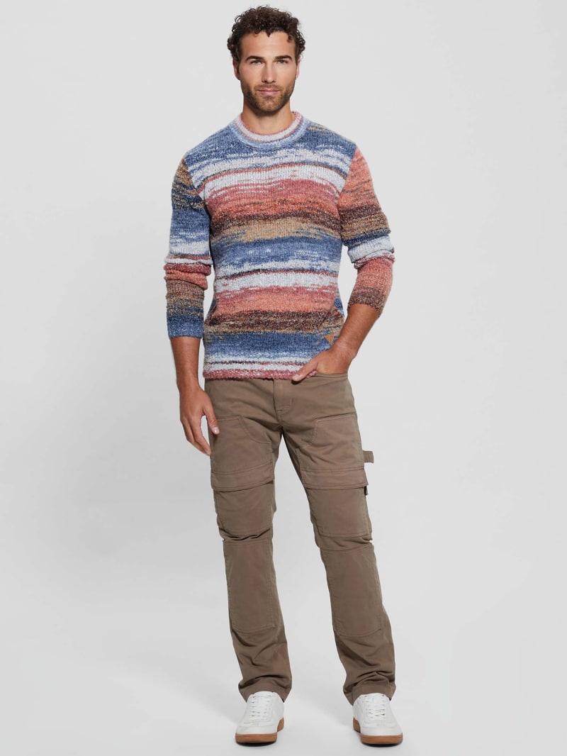 Guess sweater striped outlet