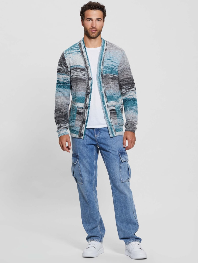Èaphi | # RIB CUFFS CARDIGAN / ivory , gray / free 2024AW