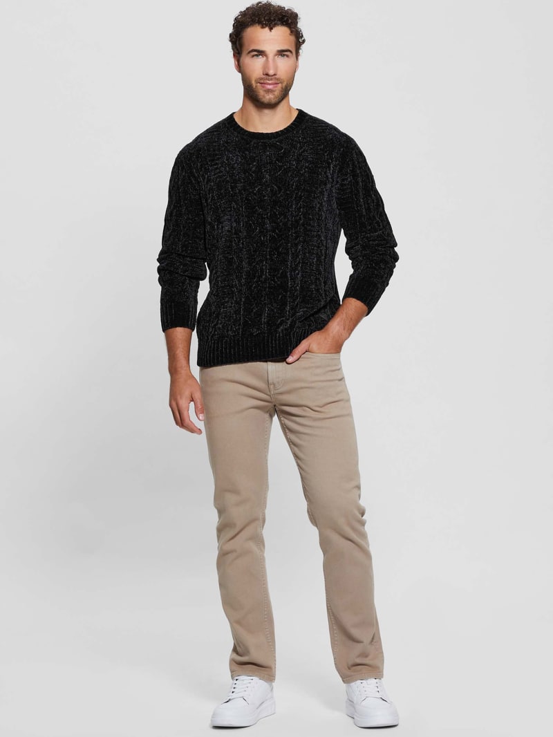 Eco Egidio Cable-Knit Chenille Sweater | GUESS