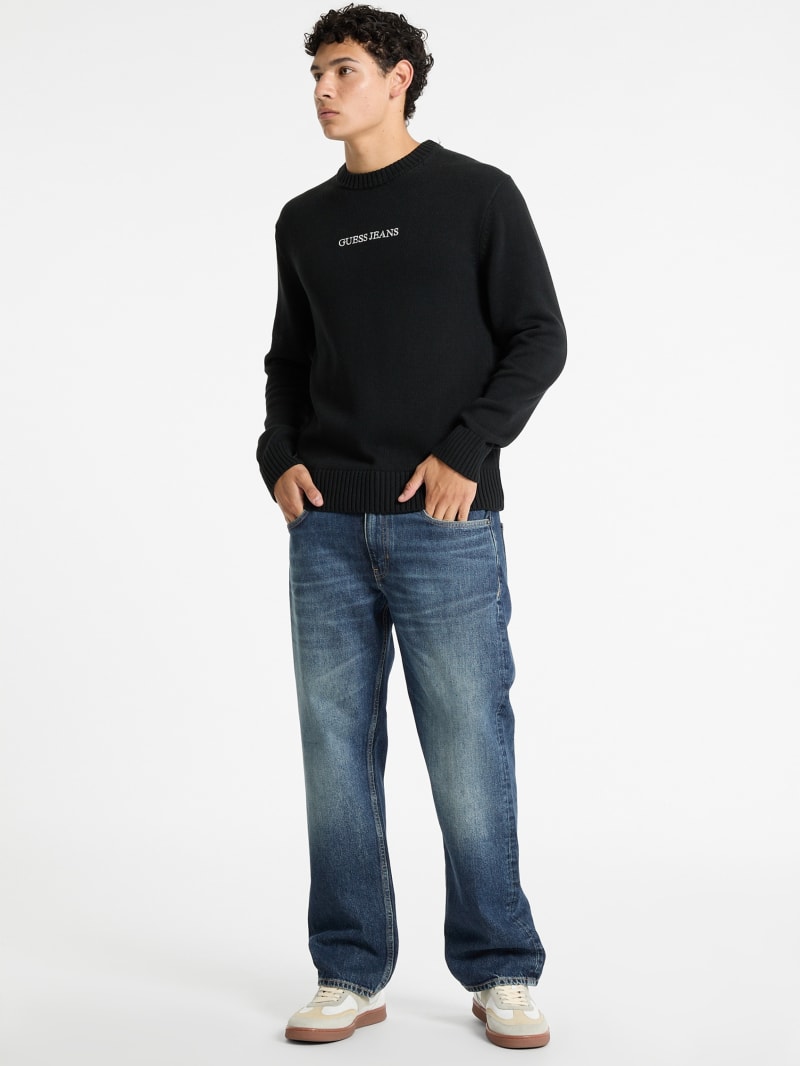 GUESS® Embroidered Logo Sweater