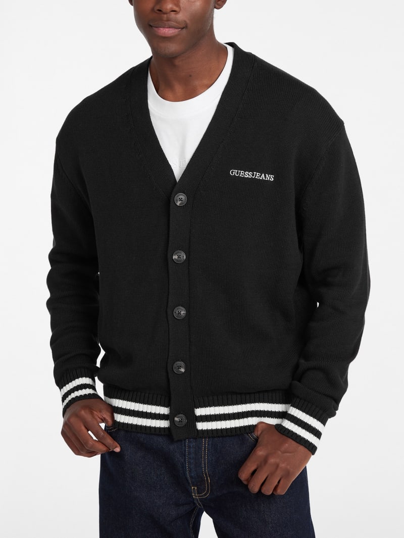 Embroidered Logo Varsity Cardigan | GUESS