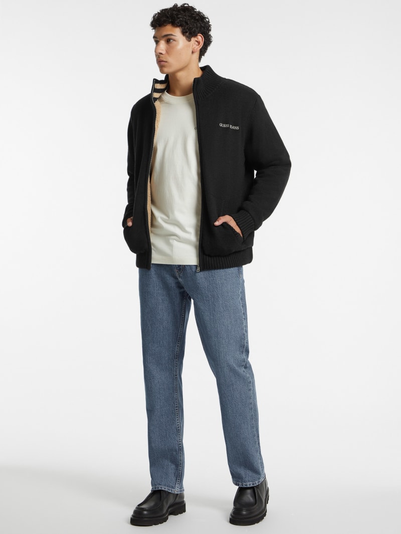 Guess zip up sweater hotsell