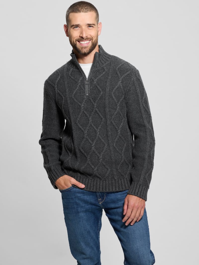 Guess half zip sweater cheap