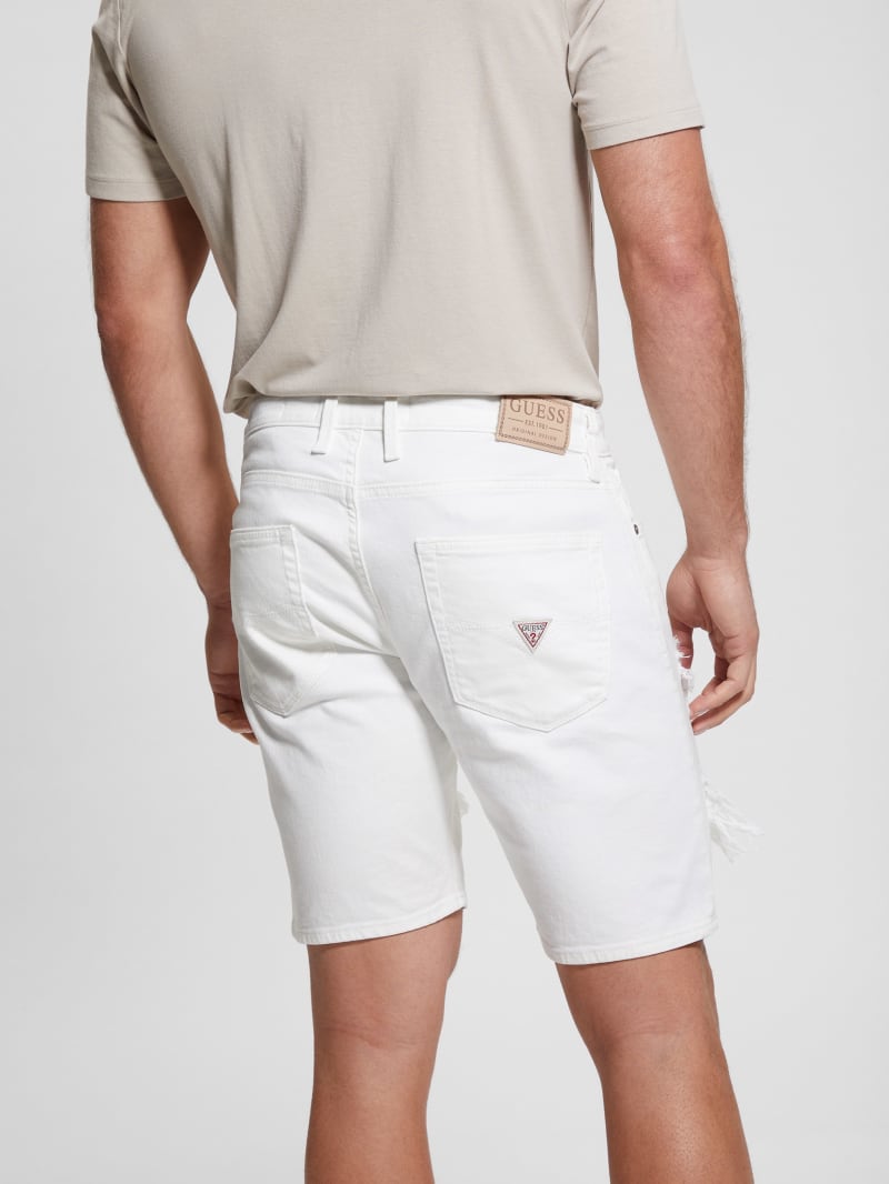 Wyatt Destroyed White Shorts