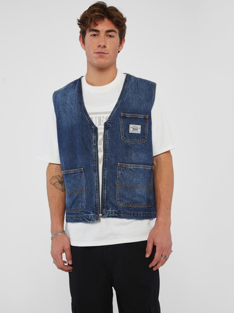 Guess jean vest outlet