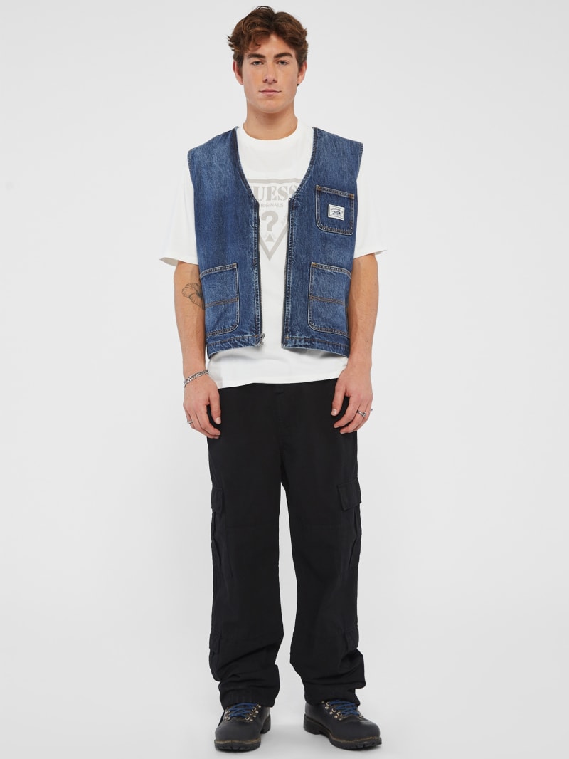 Guess denim vest outlet