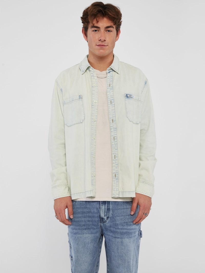 GUESS Originals Acid Wash Denim Shirt GUESS