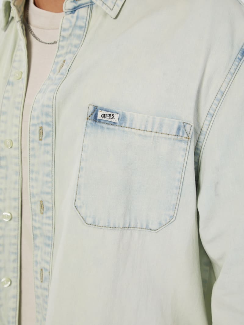 GUESS Originals Acid Wash Denim Shirt GUESS