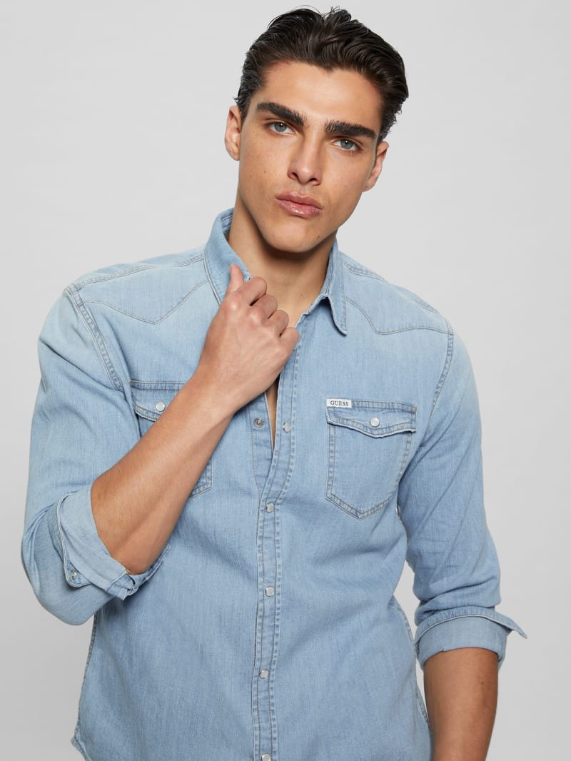 Guess denim shirt 2025