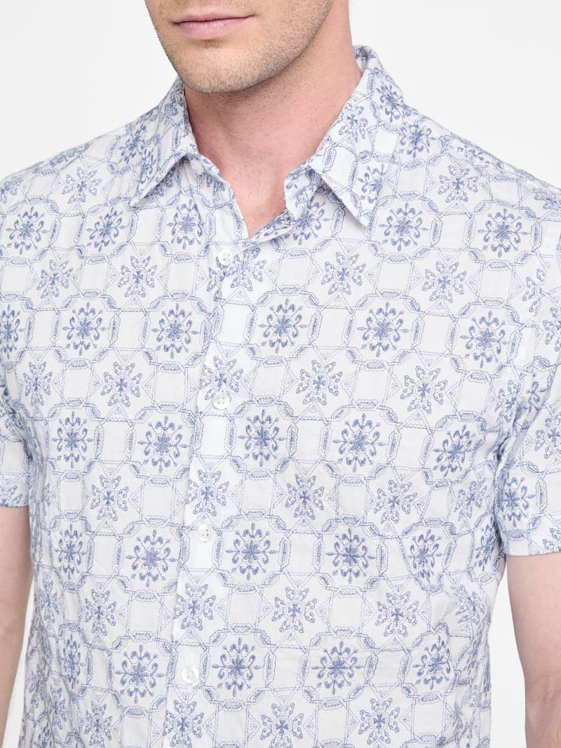 Mosaic Embroidered Shirt