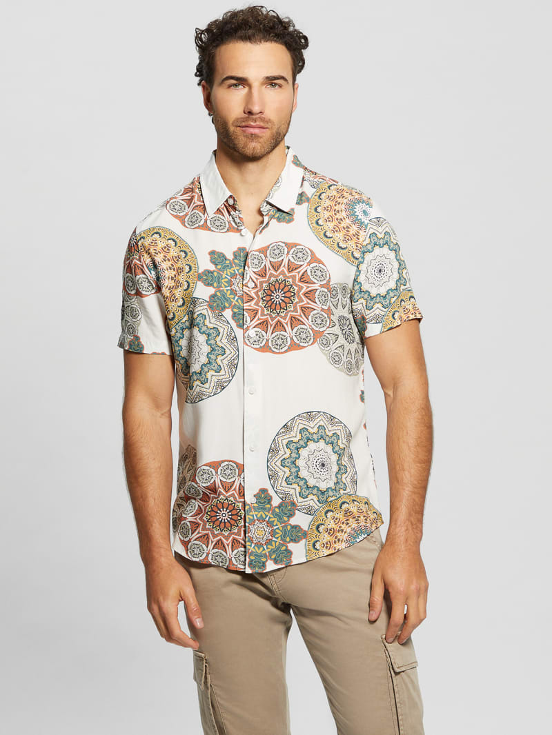 Eco Medallion Shirt GUESS Canada