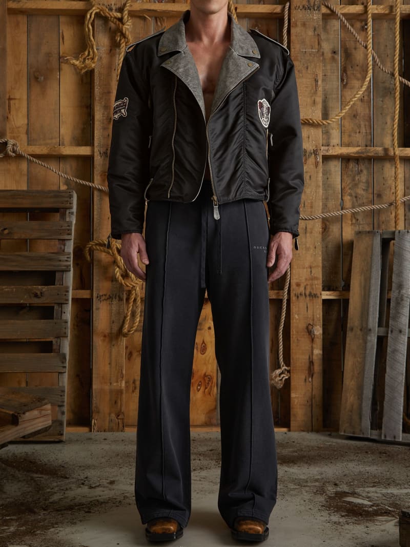 nylon moto jacket | GUESS