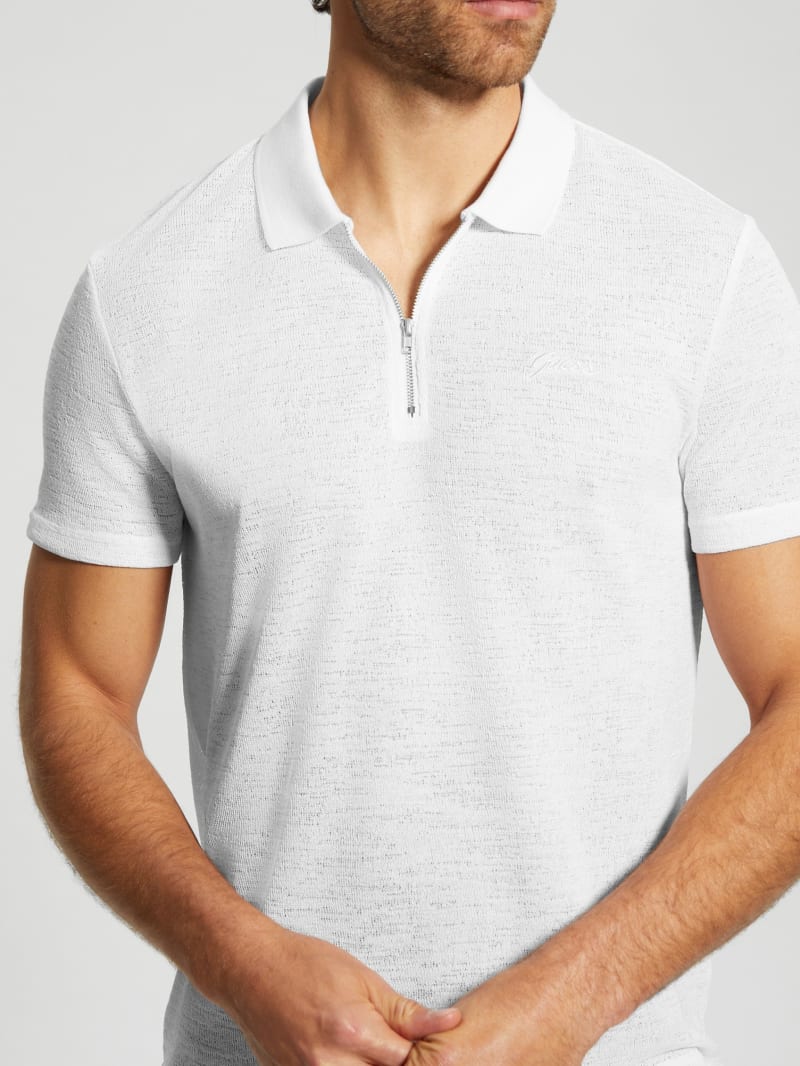 GRANCY】Ziplayered Wideshort Poloshirt / ジップレイヤード