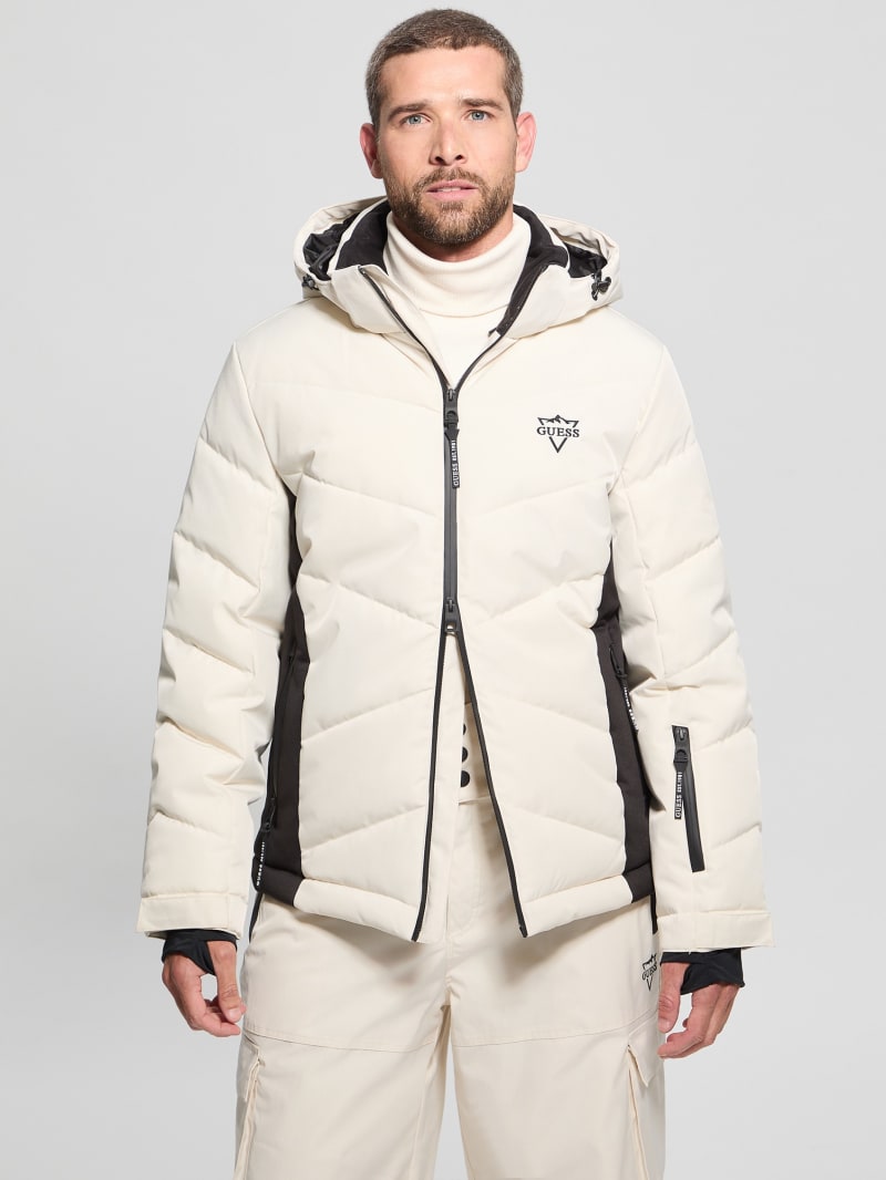 Guess jacket white on sale