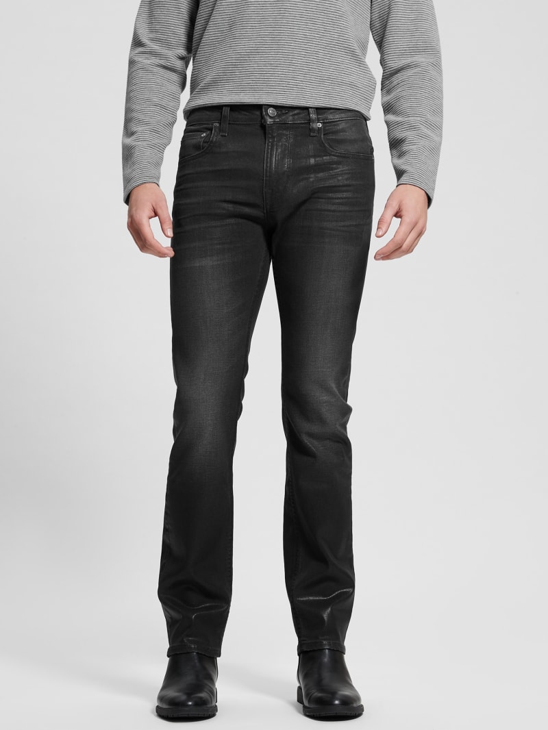 Coated Straight Jeans