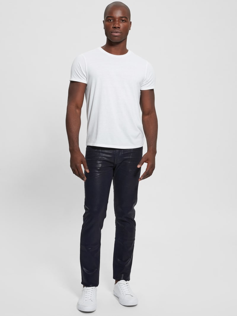 Coated Tapered Jeans