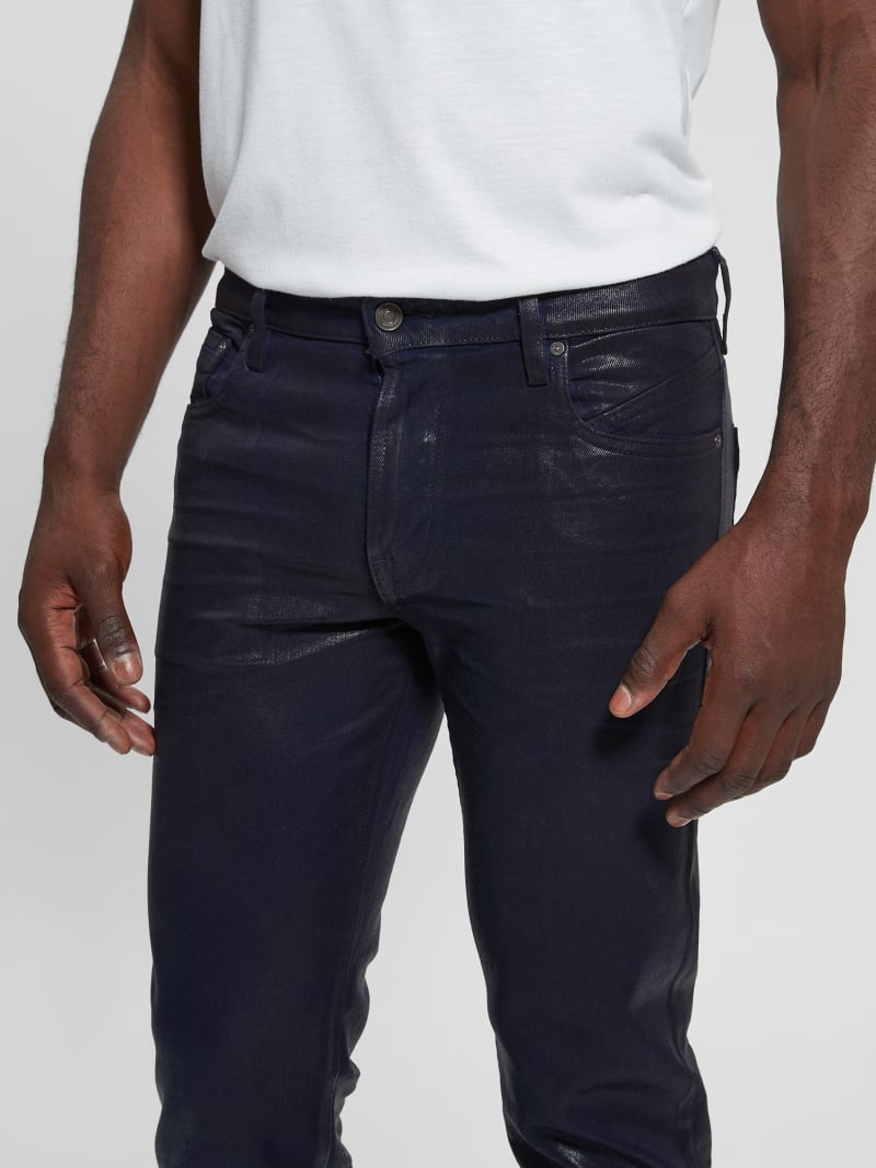 Coated Tapered Jeans