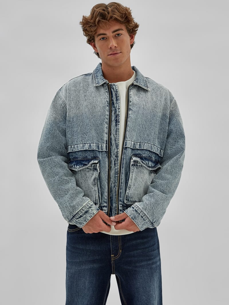 Guess denim jacket vintage on sale