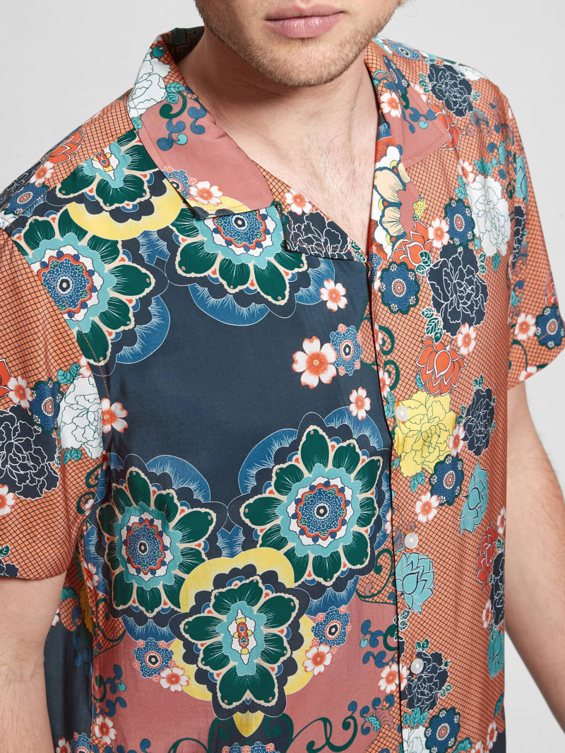 Eco Sandwash Blooms Shirt | GUESS