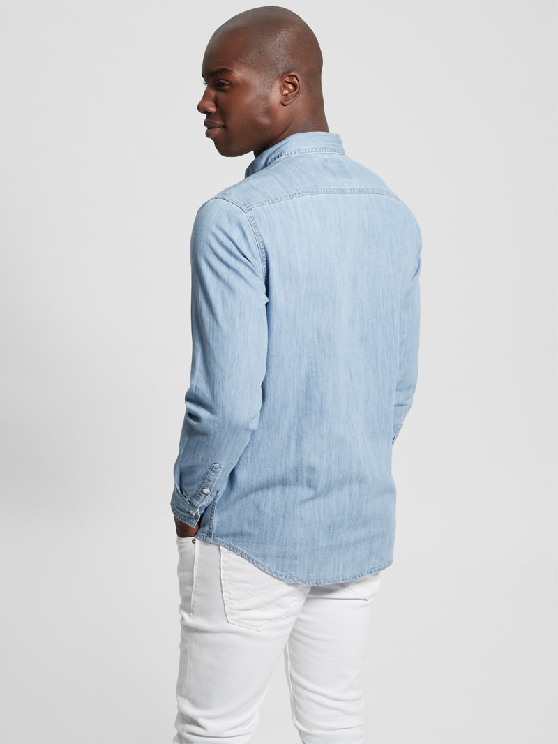 Guess chambray shirt on sale
