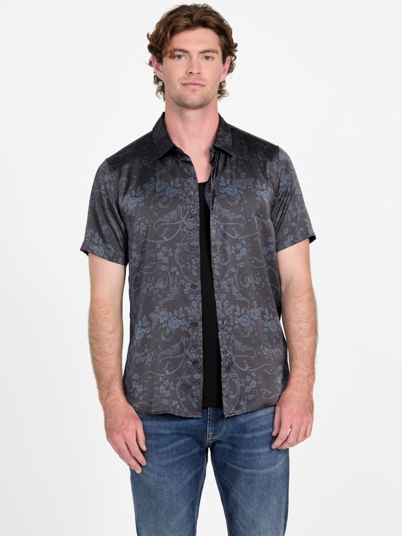 Charm Decorative Floral Shirt