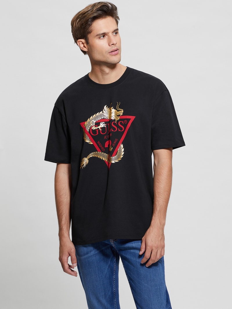Guess dragon shirt top